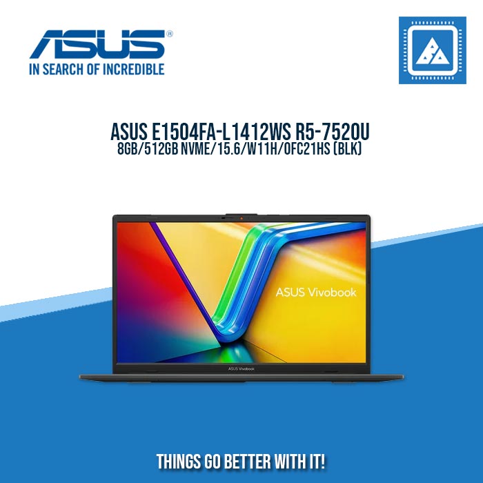 ASUS E1504FA-L1412WS R5-7520U/8GB/512GB NVME | BEST FOR FREELANCER AND STUDENTS LAPTOP ASUS E1504FA-L1412WS R5-7520U/8GB/512GB NVME | BEST FOR FREELANCER AND STUDENTS LAPTOP